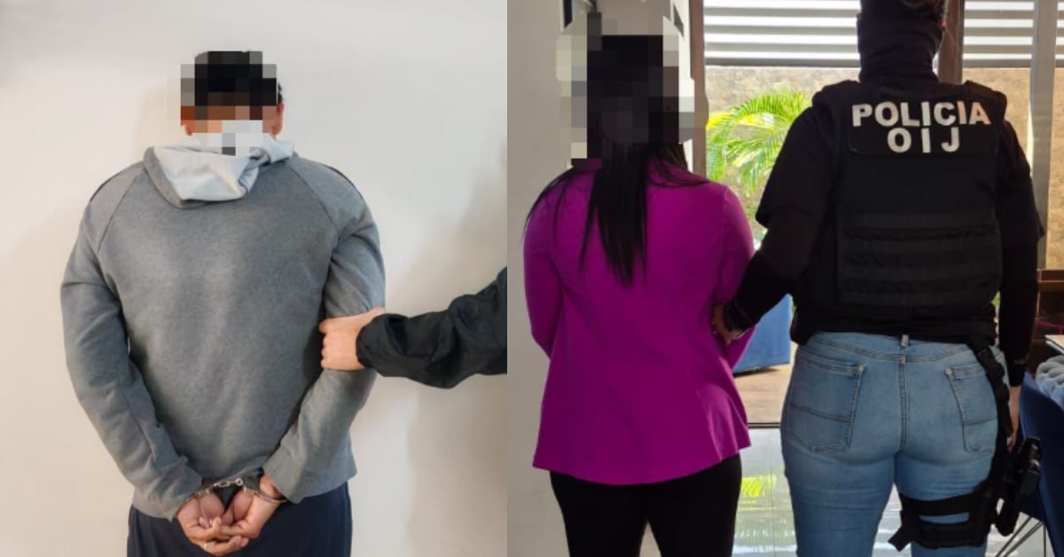 Una exfuncionaria del Banco de Costa Rica (BCR), de apellidos Cabrera Palma, y un notario público apellidado García Barquero, quedaron detenidos la mañana de este miércoles.