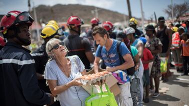 En la isla franco-holandesa de San Martín la gente padece hambre y sed