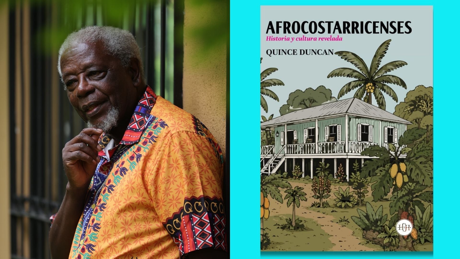Quince Duncan y su nuevo libro titulado 'Afrocostarricenses'