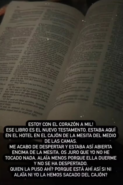 El bailarín aseguró que ni él ni su hija tocaron el libro.