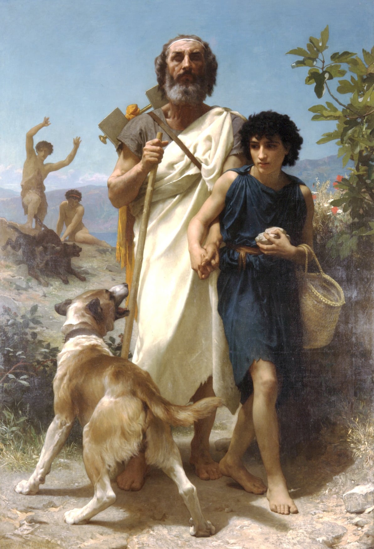 'Homer and His Guide' (1874), óleo de William-Adolphe Bouguereau, Milwaukee Museum of Art.