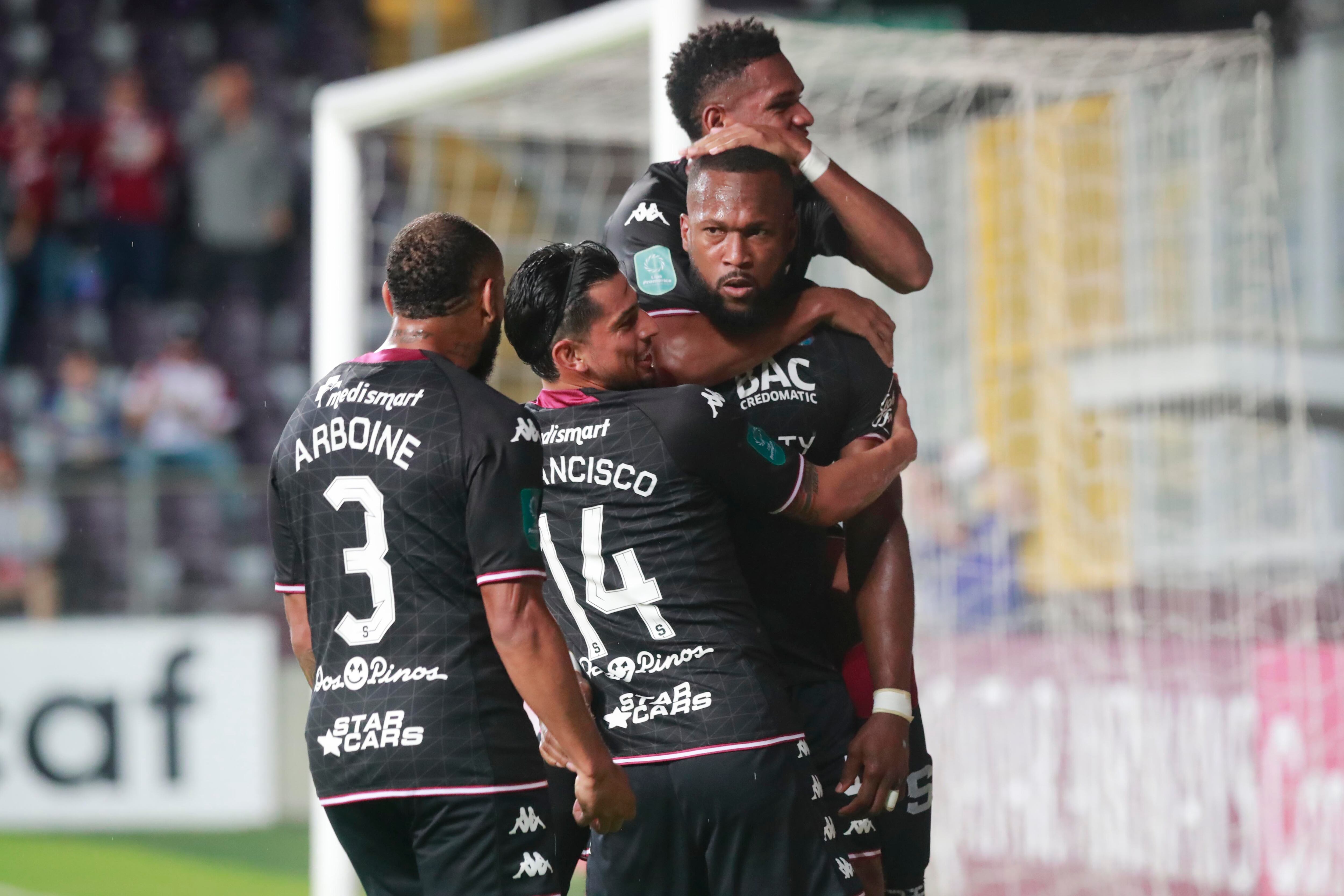 01/11/2023 Estadio Ricardo Saprissa, Tibás. El Deportivo Saprissa recibió al Motagua, de Honduras, en partido de vuelta por repechaje de la Copa Centroamericana de CONCACAF.