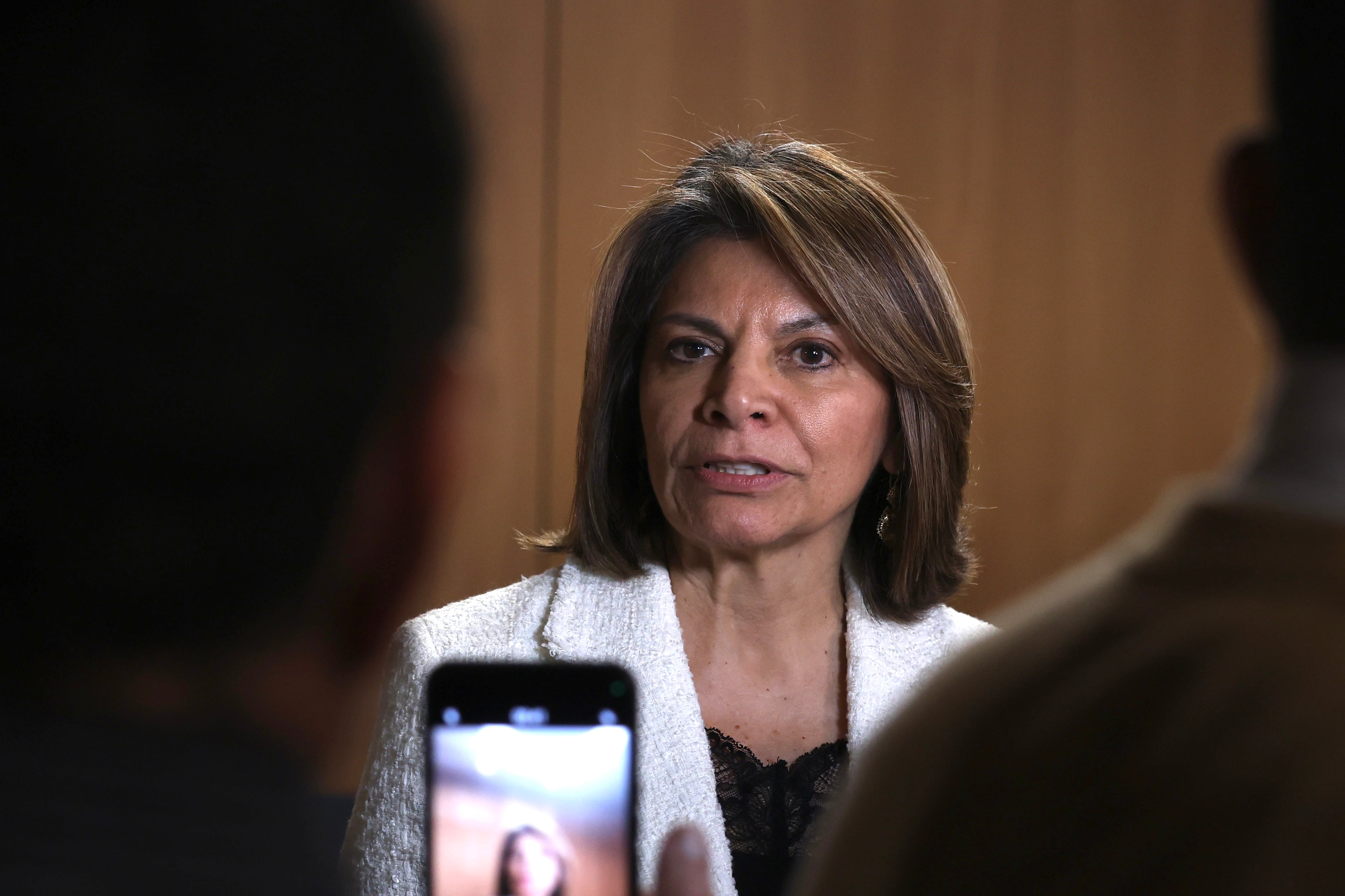 14/08/2025, San José, Asamblea Legislativa, comparecencia de la ex presidente de la república Laura Chinchilla en la comisión de Seguridad y Narcotráfico.