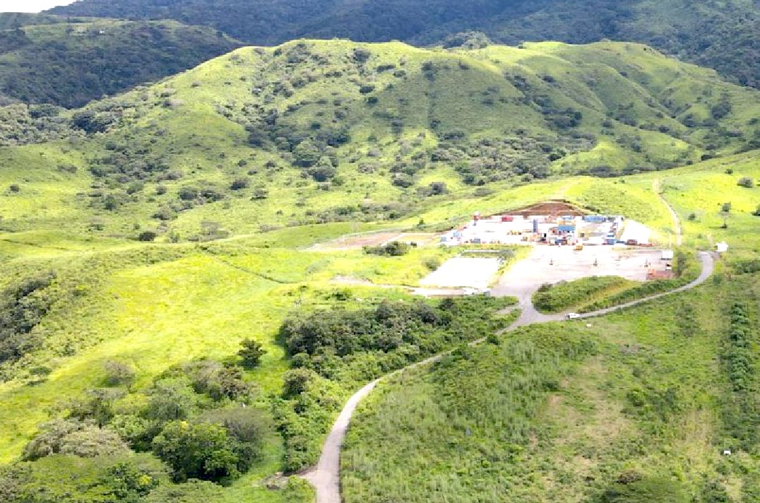 Detalle aéreo del proyecto Borinquen I localizado en Cañas Dulces de Liberia. Fotografía: Cortesía del Grupo ICE.