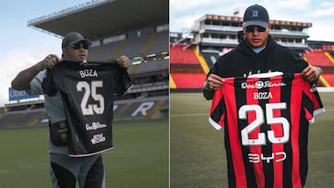 Cantante Boza quedó fascinado con el Saprissa y la Liga: ‘Me encantó conocer su gran historia’