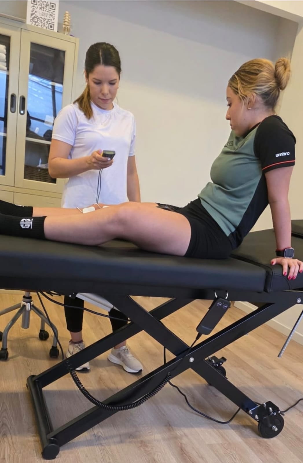 La fisioterapeuta Mariana Obando se encargó de la recuperación de Leilany Valeska Vargas en el CAR.