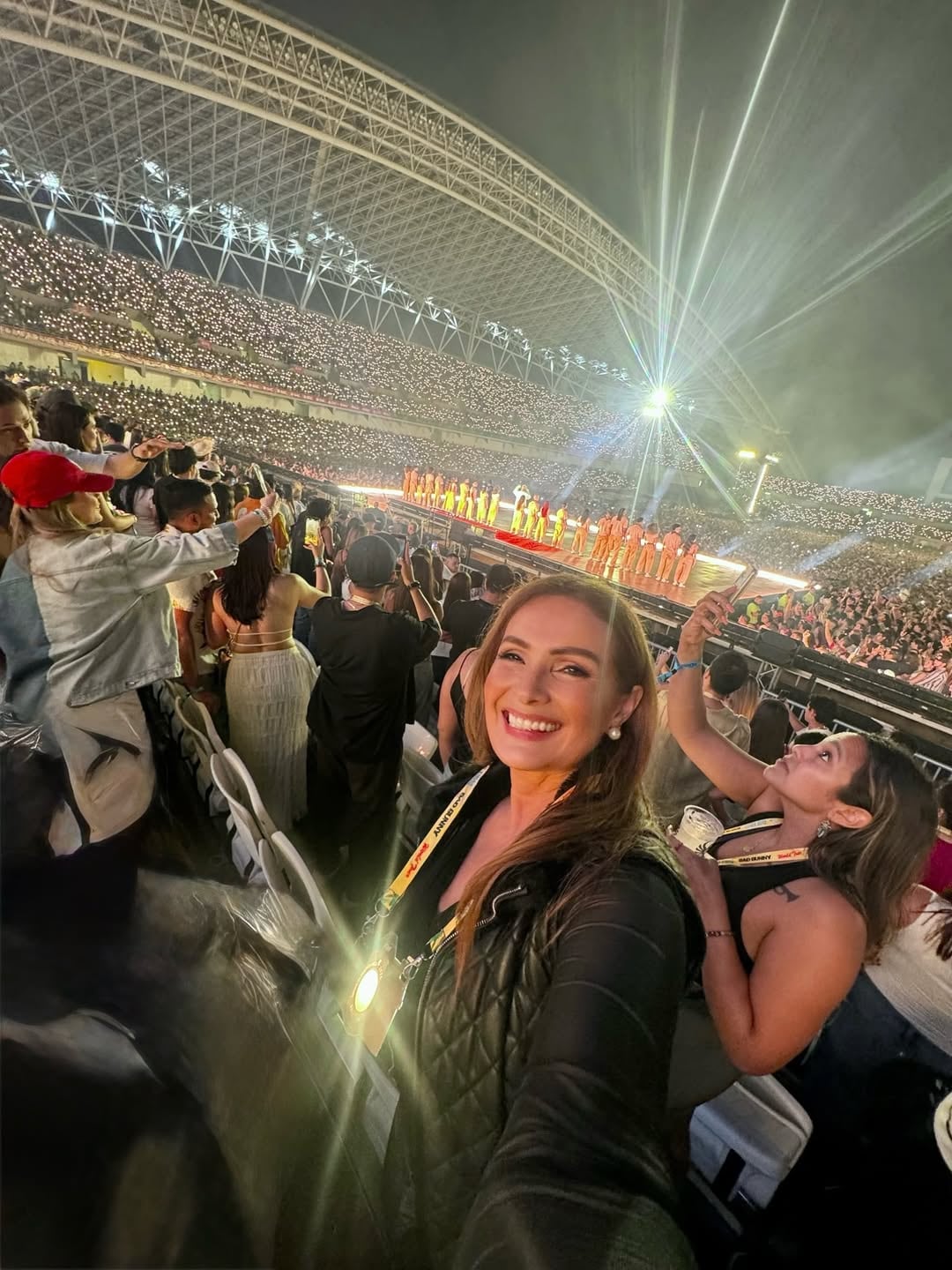 Marisol Soto disfrutó el concierto aunque afirmó que no se sabía las canciones.