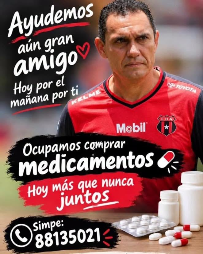 Este es el arte que se difunde en redes sociales para ayudar a Luis Diego Arnáez.