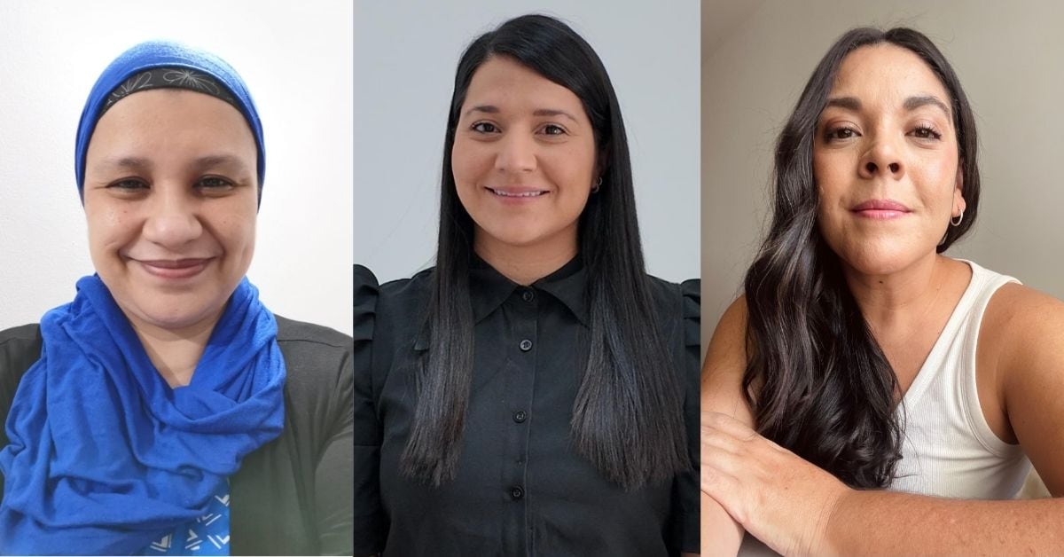 Flora Guzmán, Keiry León y Melina Protti