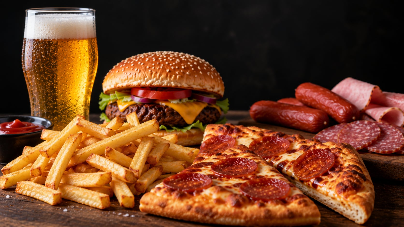 Dieta con carnes procesadas, pizza, dulces y cerveza se vinculó con una pérdida más rápida de atención en personas con riesgo genético de Alzheimer.