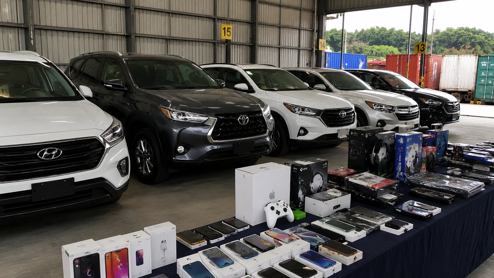 Cuatro vehículos nuevos y equipos electrónicos forman parte de las subastas que Aduanas realizará durante junio en Santamaría y la Aduana Central.