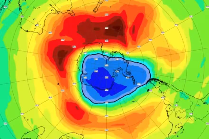 El agujero de ozono se encuentra sobre Tierra del Fuego y afecta a la ciudad de Ushuaia