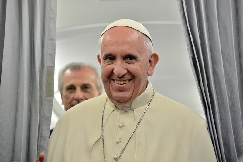 El papa Francisco a su llegada el domingo a Roma. | EFE