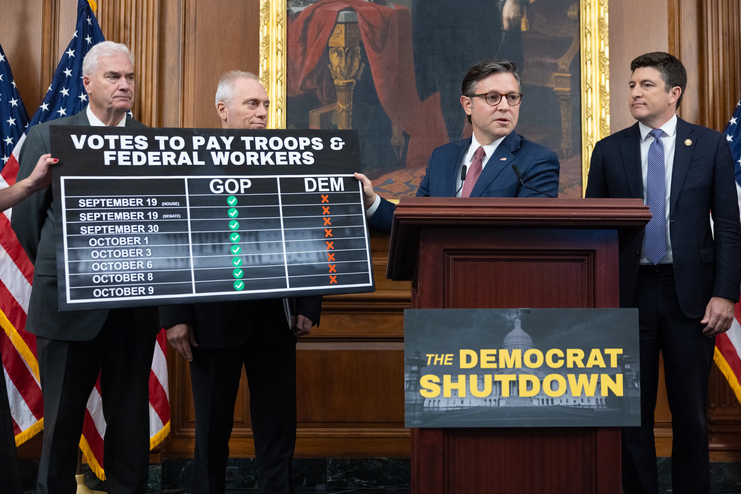 El cierre del gobierno estadounidense ya afecta a miles de empleados públicos en distintas agencias federales. (AFP)