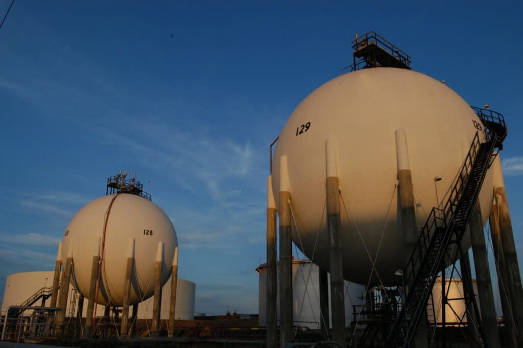 Campos de gas en Venezuela.