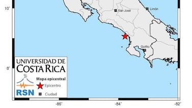 Temblor de magnitud de 4,6 se siente en varias zonas de Costa Rica