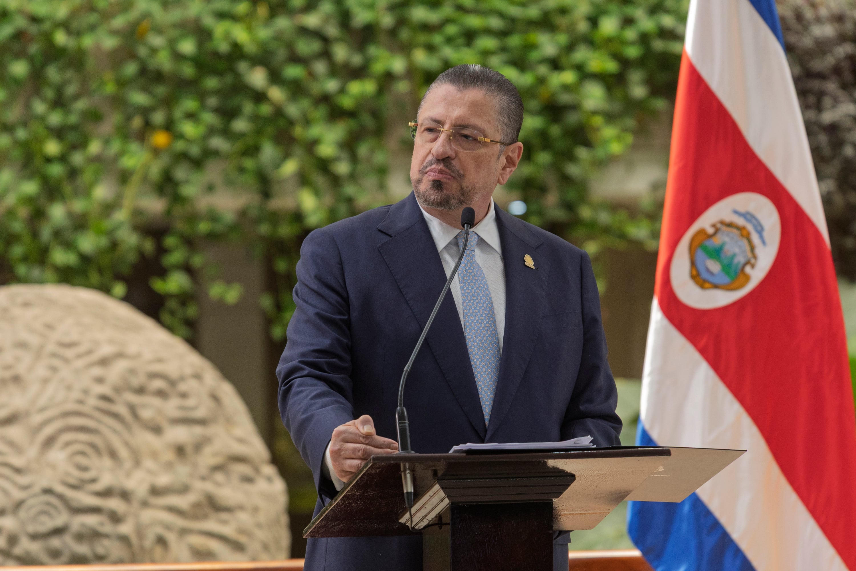 22/06/2026, San José, Casa Presidencial, conferencia de prensa de la presidenta Laura Fernández junto al ministro de Hacienda Rodrigo Chaves.