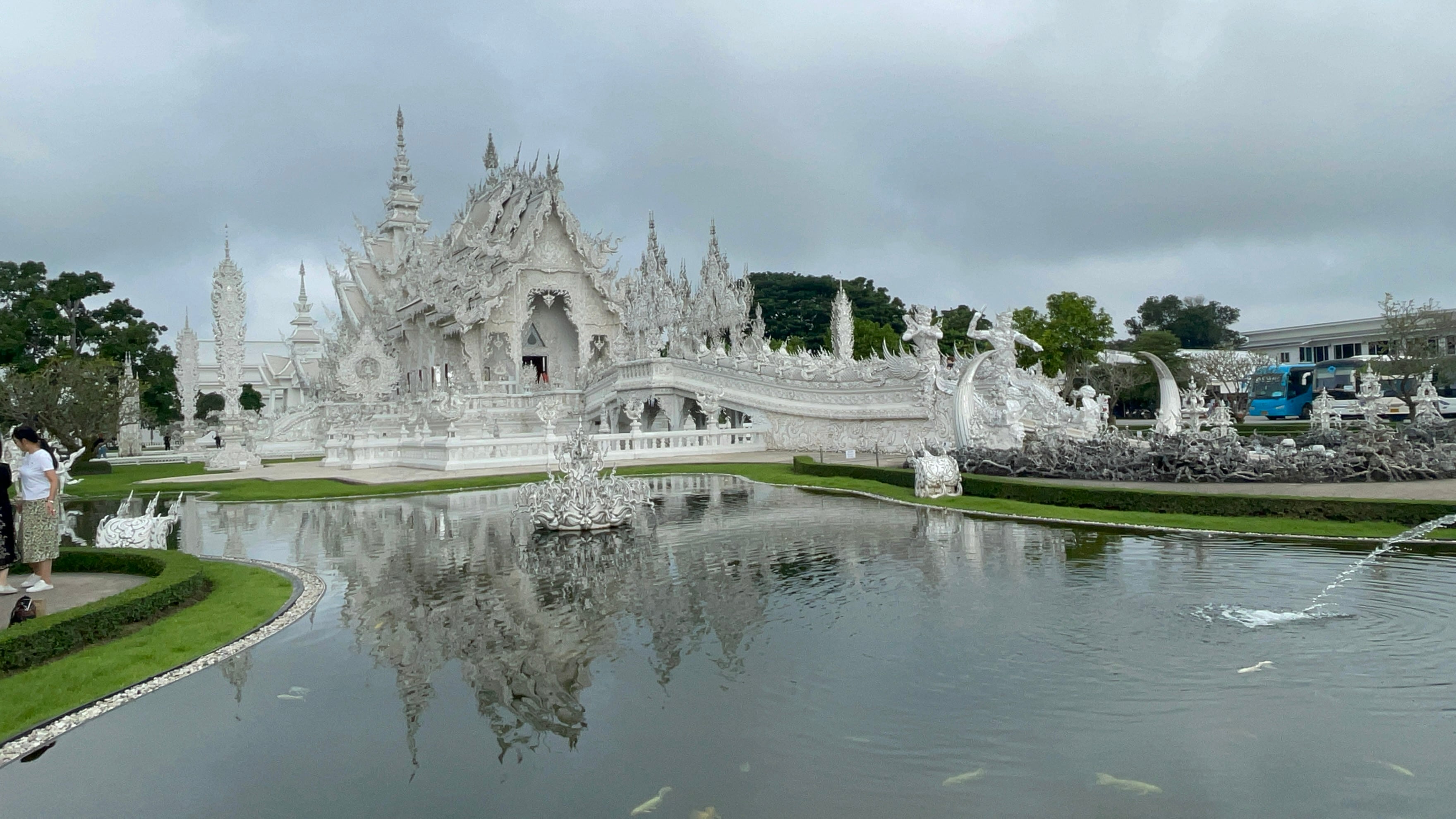 El Templo Blanco en Chiang Rai, Tailandia.