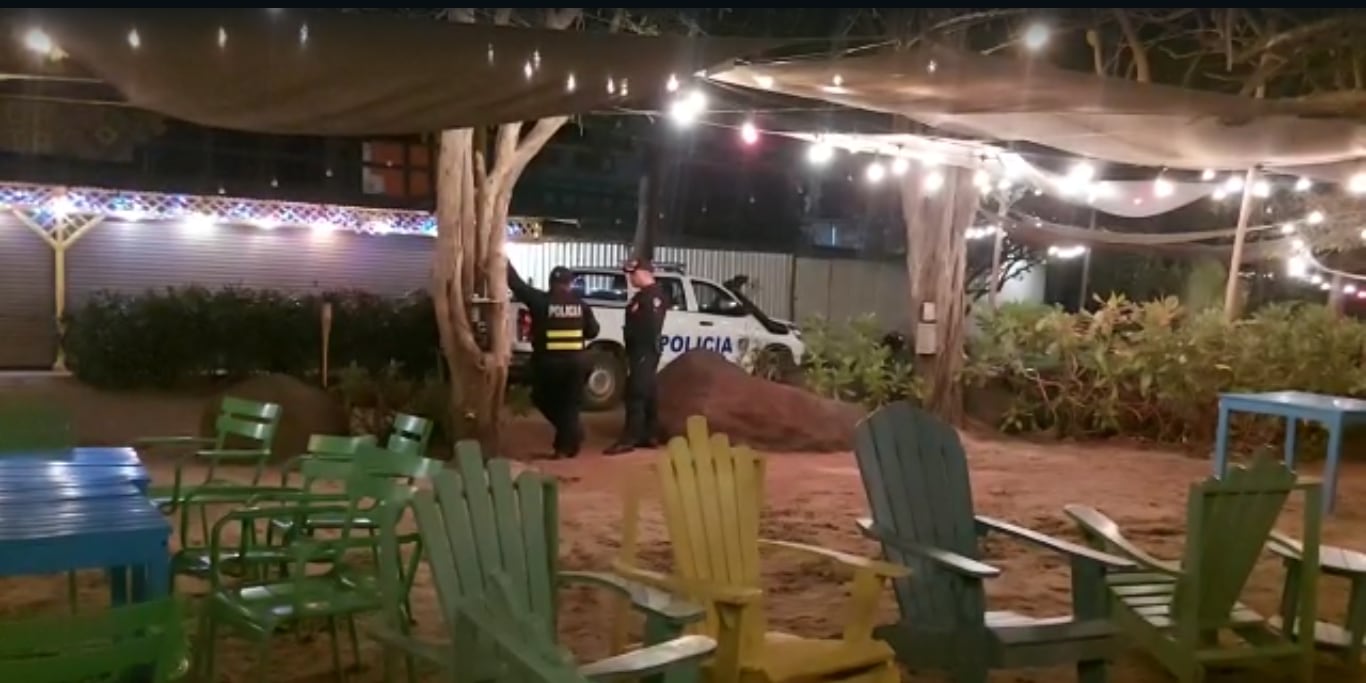 La Fuerza Pública custodió la escena hasta avanzada la noche. Foto: Cortesía Guananoticias.