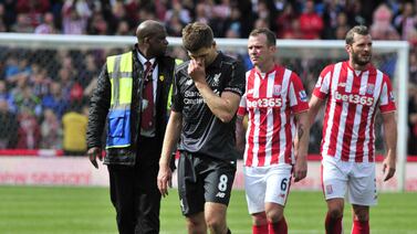 Liverpool fue humillado 6-1 por el Stoke en despedida de Steven Gerrard