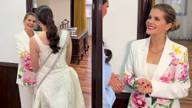 Laura Fernández recibió en Casa Presidencial a Fátima Bosch, actual Miss Universo: Vea lo que pasó en el encuentro