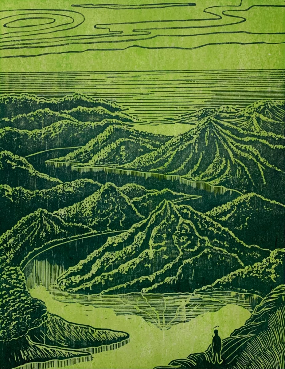 'Nuestras vidas son los ríos que van a dar a la mar' (2025), obra de Manuel Rojas Bolaños.