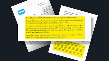 Tesorero de Pueblo Soberano confirma que directora del Banco Popular transfirió dinero para la campaña de Laura Fernández