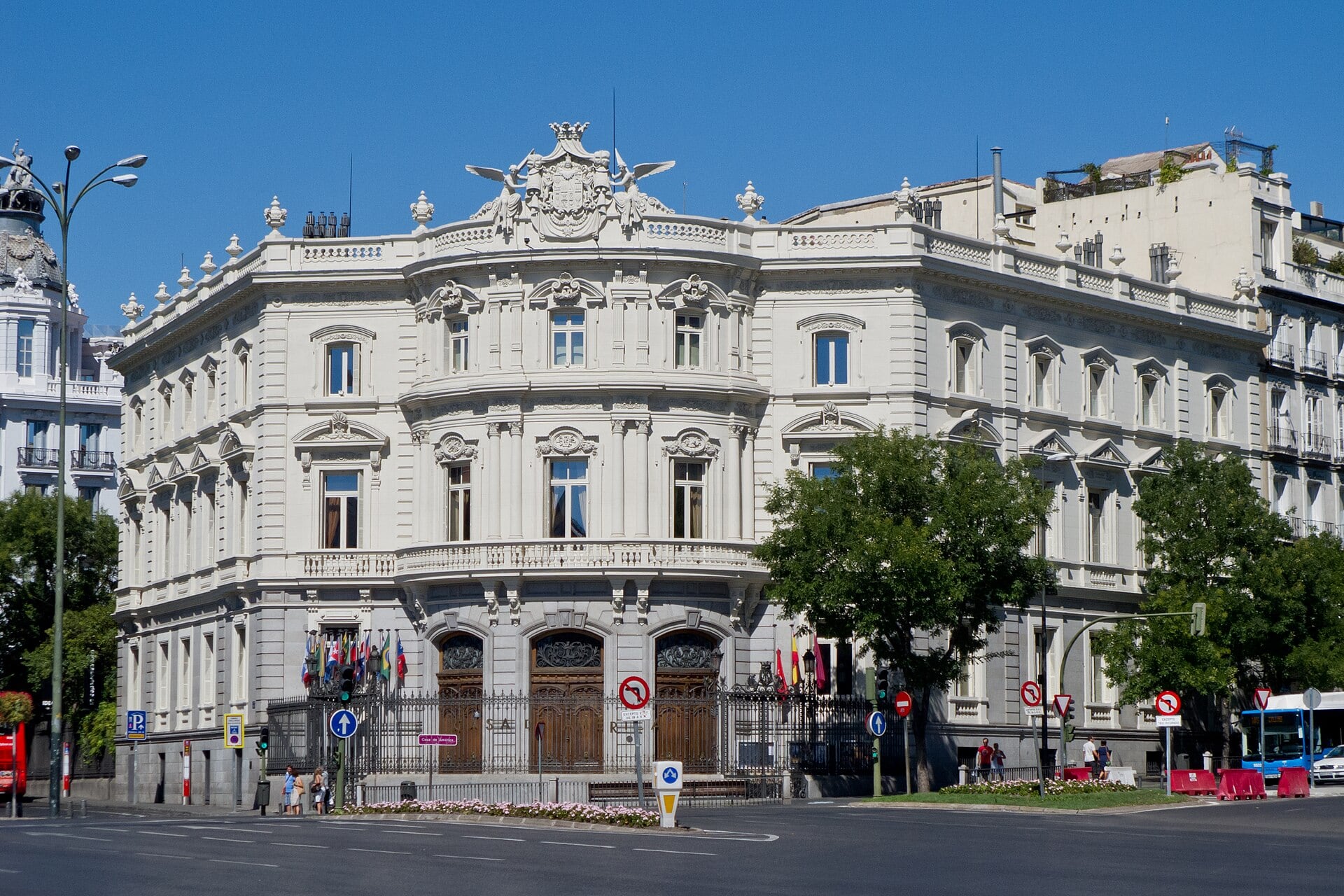 El Palacio de Linares, en Madrid, alberga la Casa de América, donde se realizará la quinta edición del festival Letras de Costa Rica.