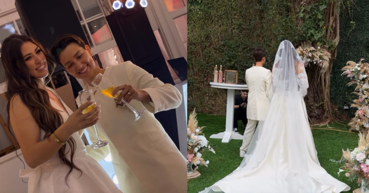 Mari Centeno, la costarricense más seguida en la plataforma TikTok, contrajo matrimonio con su pareja, Kathy Alfaro.