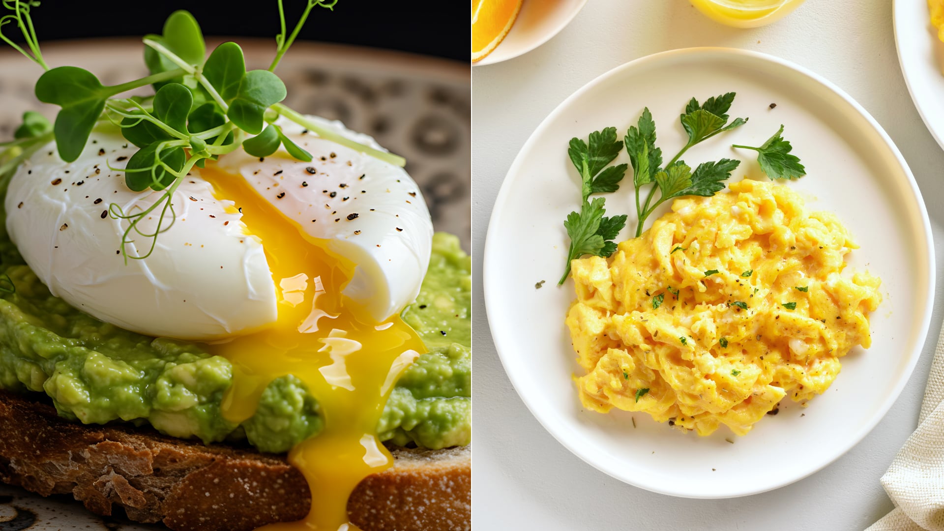 Guía práctica con diez recetas de huevos revueltos que combinan proteína, fibra y grasas saludables para variar el desayuno.