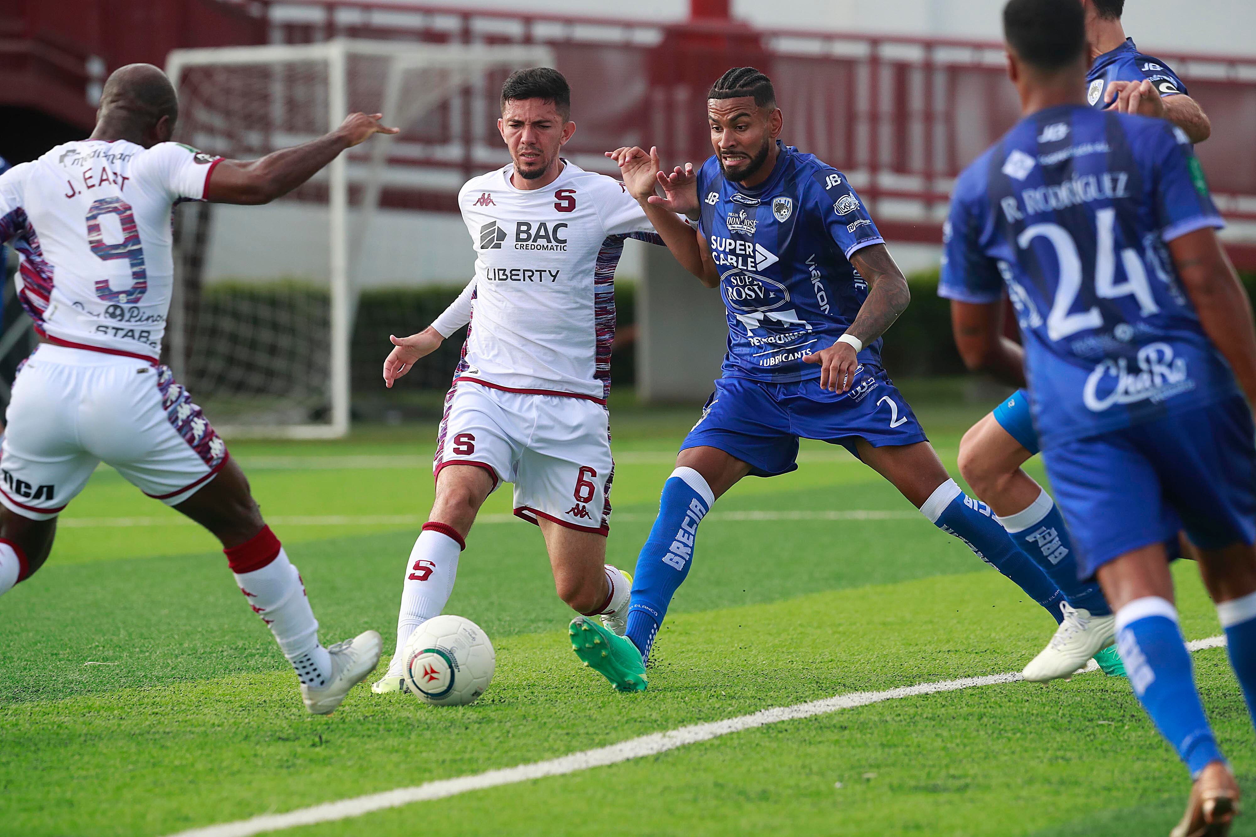 23/11/2023 Estadio Rafael Bolaños, Alajuela. El Municipal Grecia recibió al Deportivo Saprissa, en partido de la jornada 21 del Torneo de Apertura, Liga Promérica 2023.