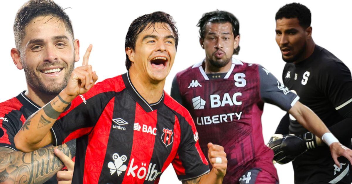 Jonathan Moya, Diego Campos, Ariel Rodríguez y Esteban Alvarado están llamados a ser protagonistas en el clásico nacional de este 1.° de setiembre en el Estadio Alejandro Morera Soto.