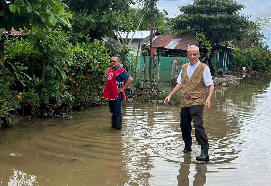 Comunidades de Carrillo y Cañas afectadas por las lluvias.