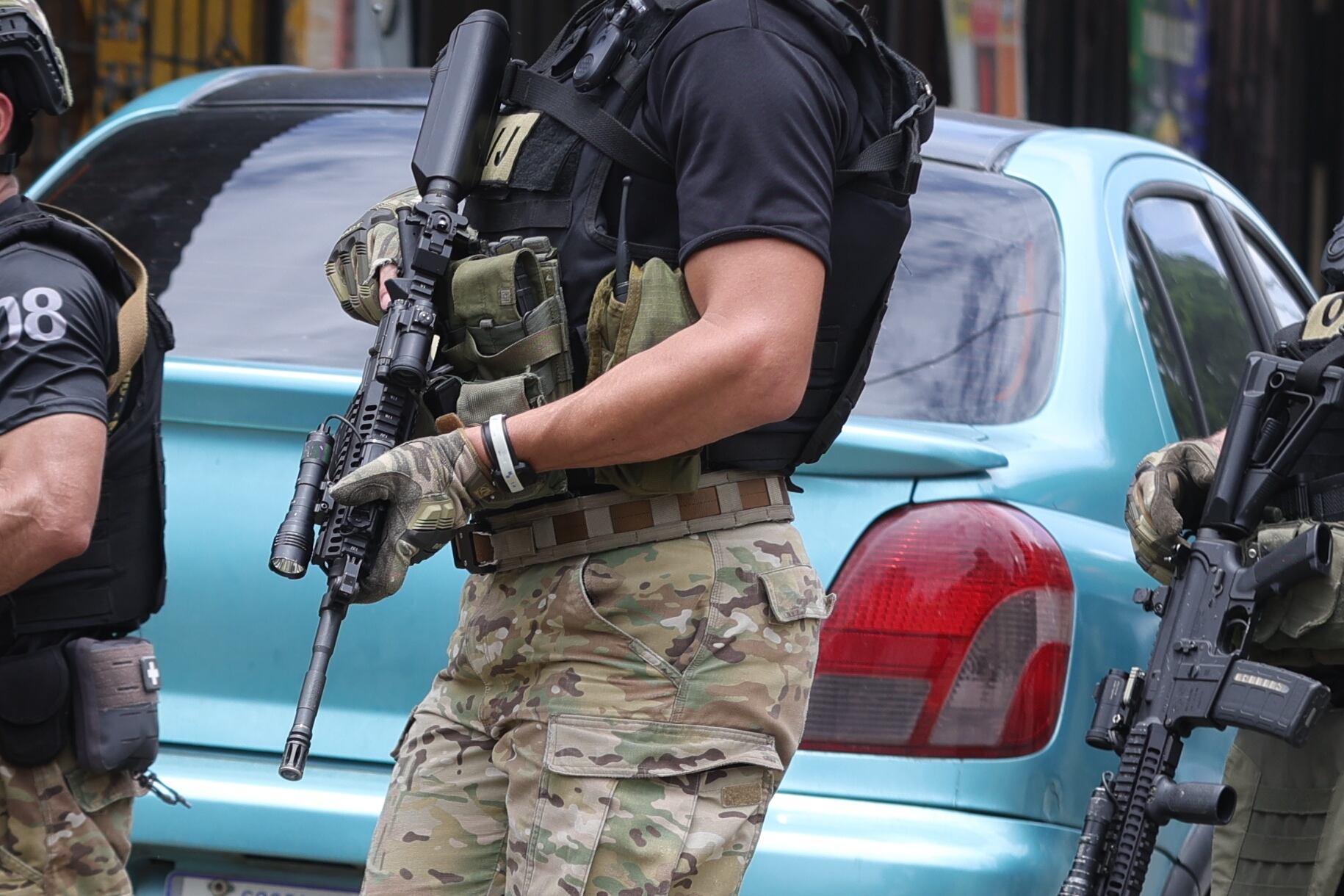 13/08/2025/ Allanamientos en barrio Atlántida para detener a socios de Tony Peña Russell, Caso se conoce como Tony’s boys Grupo se constituyó tras la captura de Tony el año pasado / foto John Durán