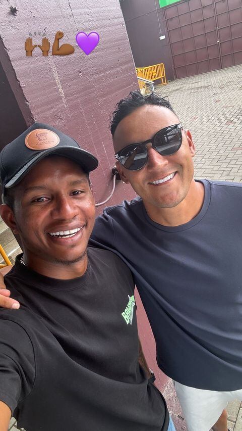 Fidel Escobar y Keylor Navas