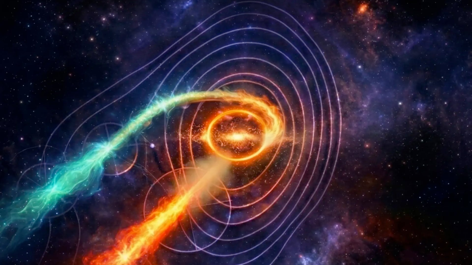 El hallazgo de un segundo jet en Mrk 501 refuerza la posibilidad de que dos agujeros negros supermasivos orbiten en su núcleo.