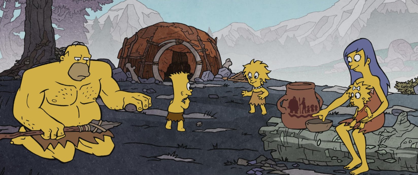 Episodio 'El clan de la mamá cavernícola' de 'Los Simpson'.