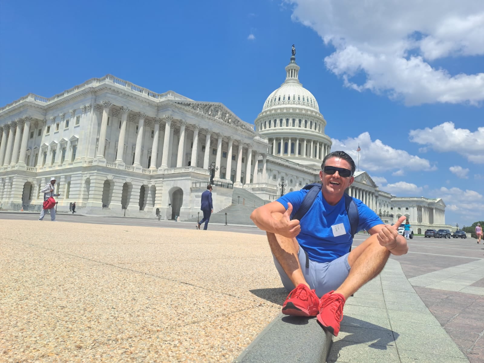 Alejandro Vargas Johansson, profesor de la ECCC de la UCR, en el Capitolio en Washington