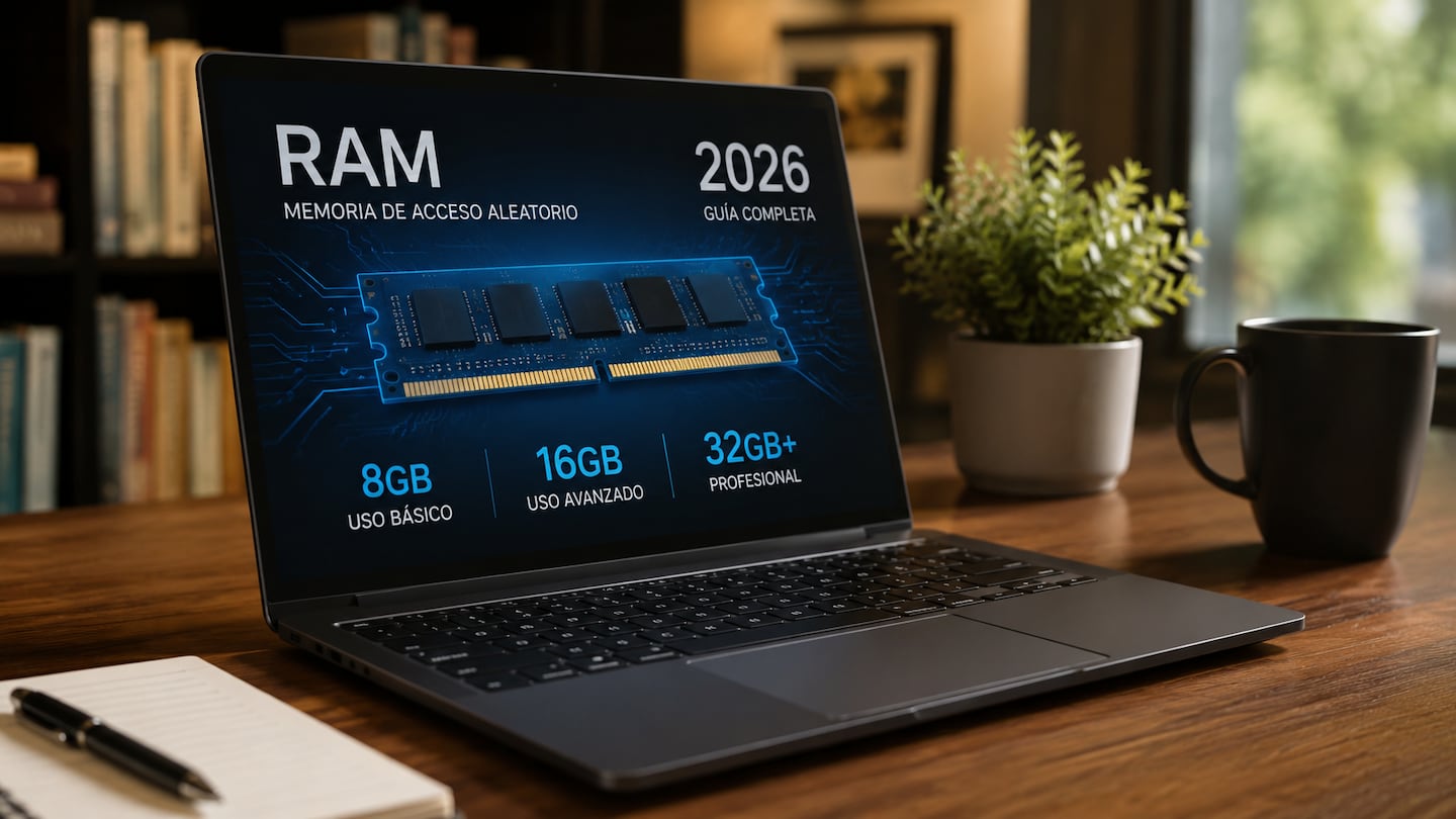 Cuántos GB de RAM debe tener una computadora portátil para ser buena en el 2026