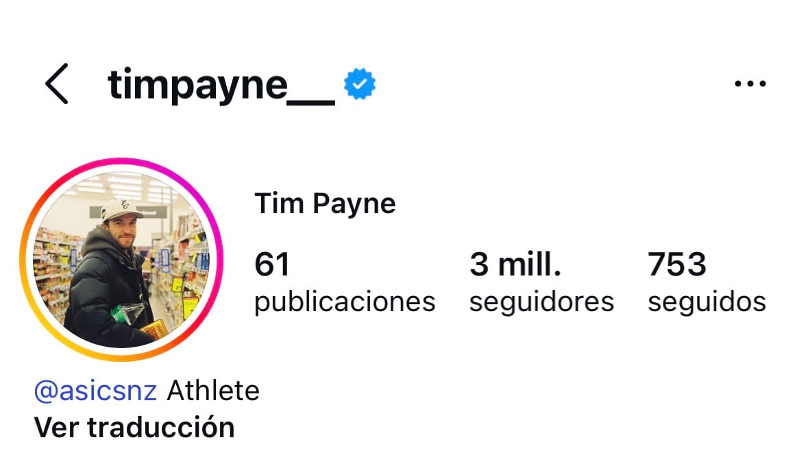 Ni Tim Payne puede creer cómo su cuenta de Instagram se convirtió en un locura en pocas horas. Él jugará en el Mundial 2026.