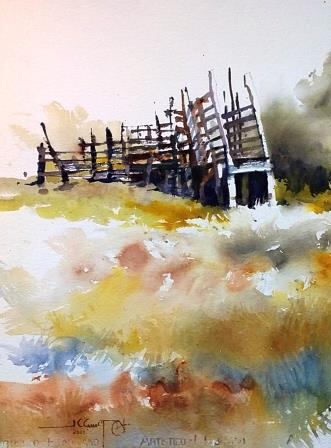 La pieza 'Un día fue' es una de las obras que explora el tema de la nostalgia en la obra de Camacho. Foto: Cortesía Club Unión