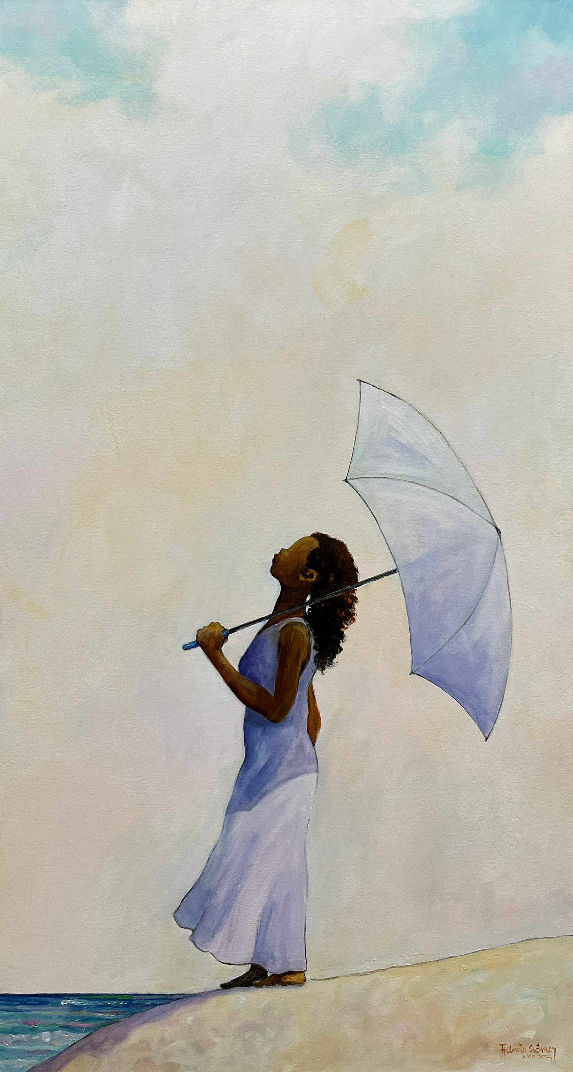 'Contemplación', de la serie 'Mujeres del viento', es obra de Adrián Gómez.