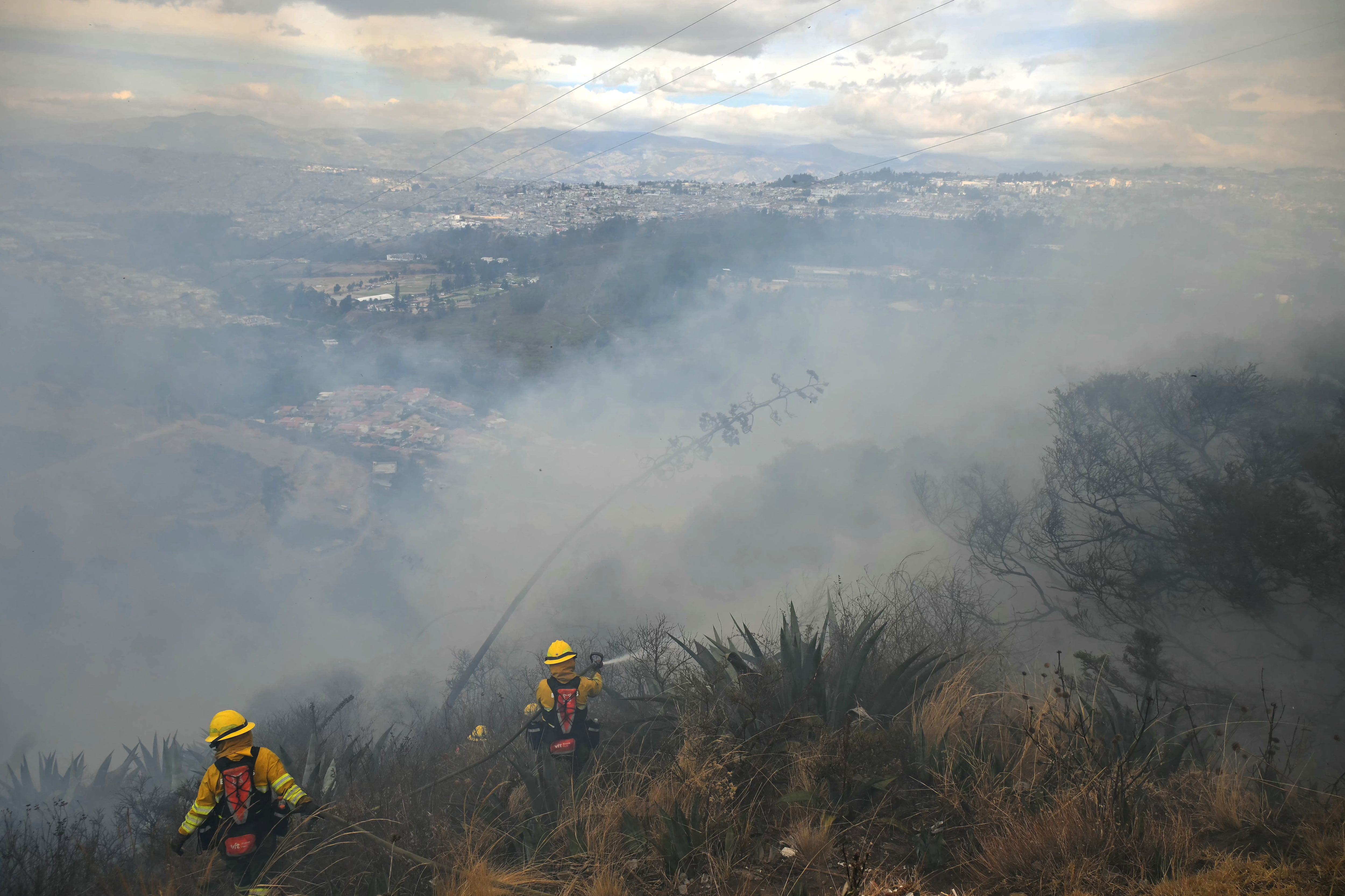 Incendio en Ecuador