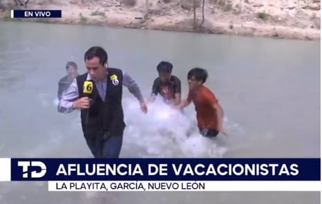 Periodista de 'Telediario' México, identificado como Edgar, se volvió viral tras sufrir un inesperado incidente.