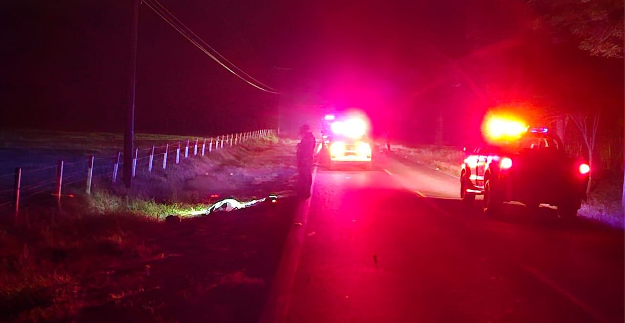 Accidente ocurrió pasadas las 6 p. m. en Florencia de San Carlos en una ruta oscura.