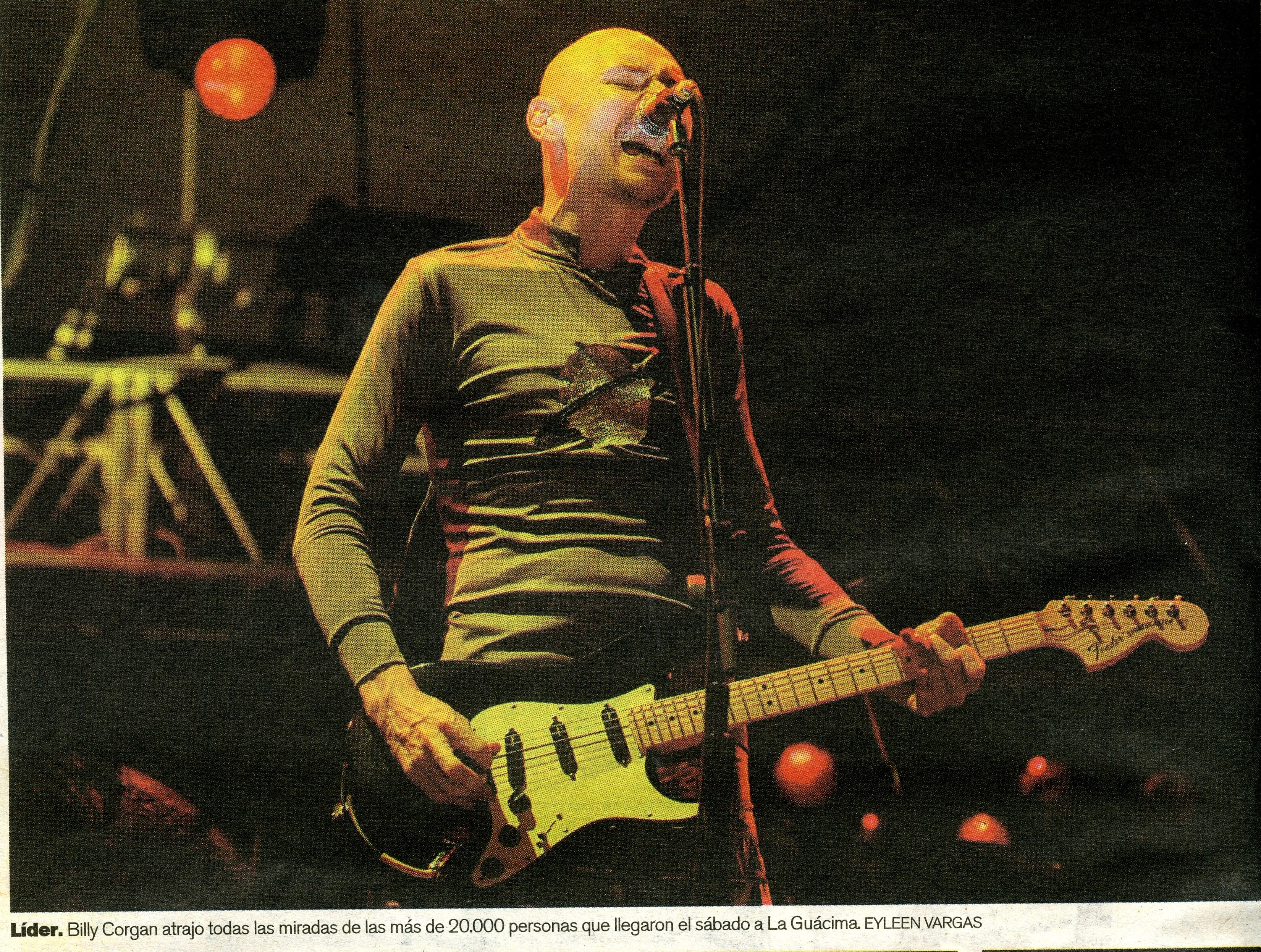 Smashing Pumpkins en Costa Rica en el 2008