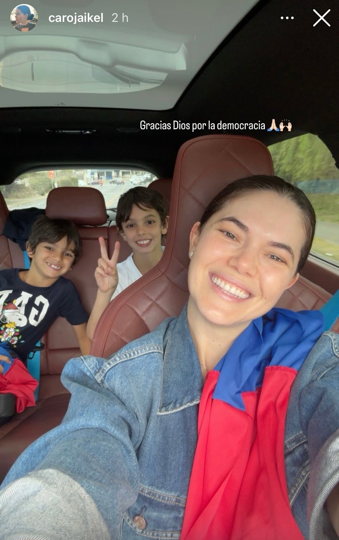 Carolina Jaikel es partidaria del Partido Unidad Social Cristiana, pero uno de sus hijos no.