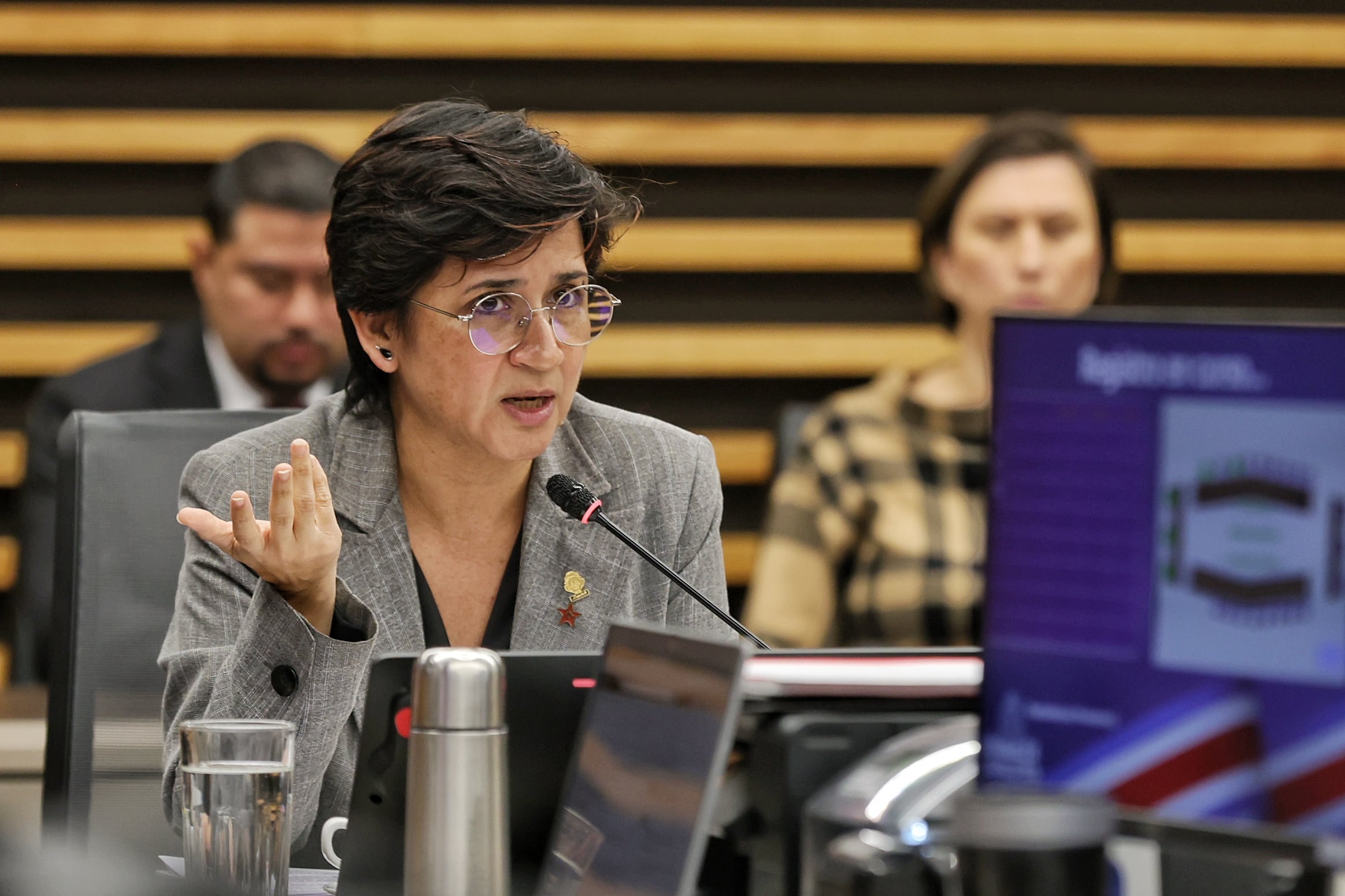 05/09/2025/ Comisión especial sobre levantamiento de la inmunidad de Rodrigo Chaves donde participaron los diputados Andrea Álvarez, Rocio Alfaro y Daniel Vargas / foto John Durán