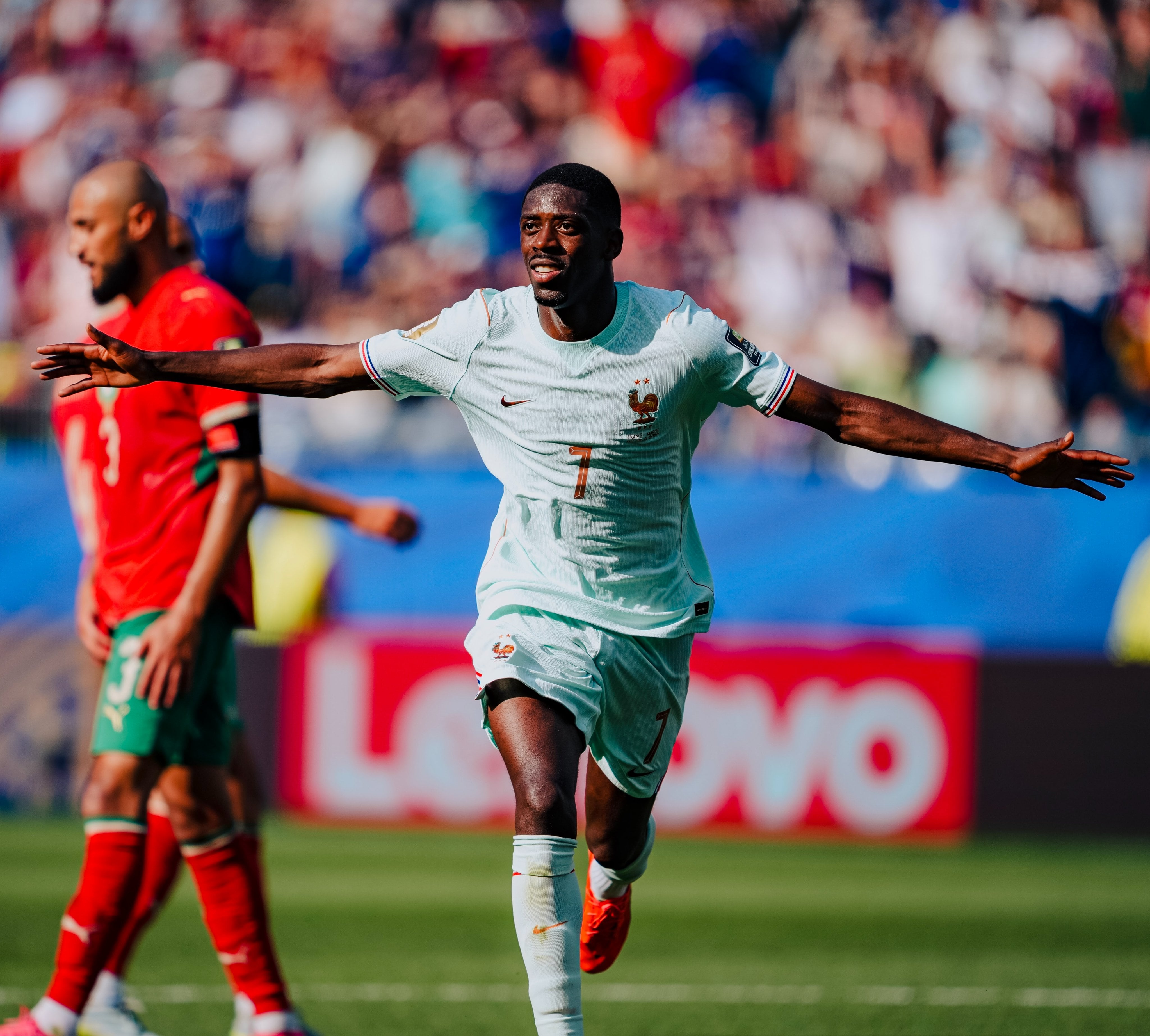 Ousmane Dembélé apareció con gol en el partido entre Francia y Marruecos en el Mundial 2026.