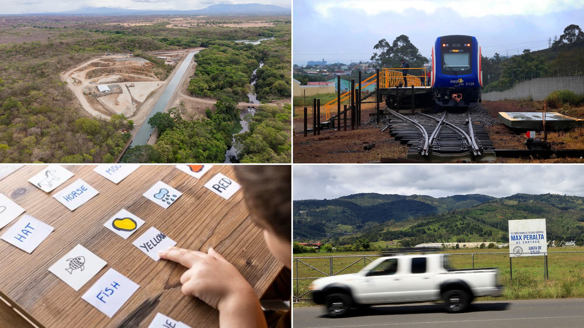 Proyecto de Abastecimiento de Agua para la Cuenca Media del Río Tempisque y Comunidades Costeras (Paacume), llegada del tren a Paraíso de Cartago, educación bilingüe obligatoria en todas las escuelas y colegios del país y construcción del nuevo hospital de Cartago: cuatro promesas muchas veces postergadas.